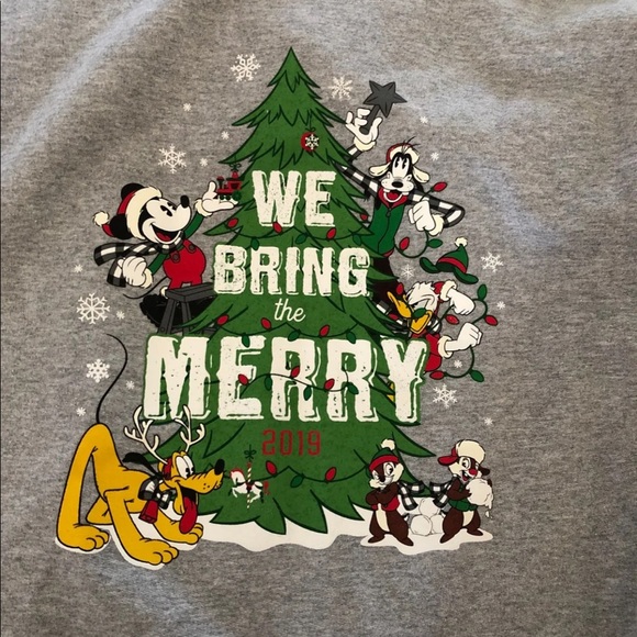 Disney We Bring The Merry 2019 Holiday Hoodie - Picture 1 of 4